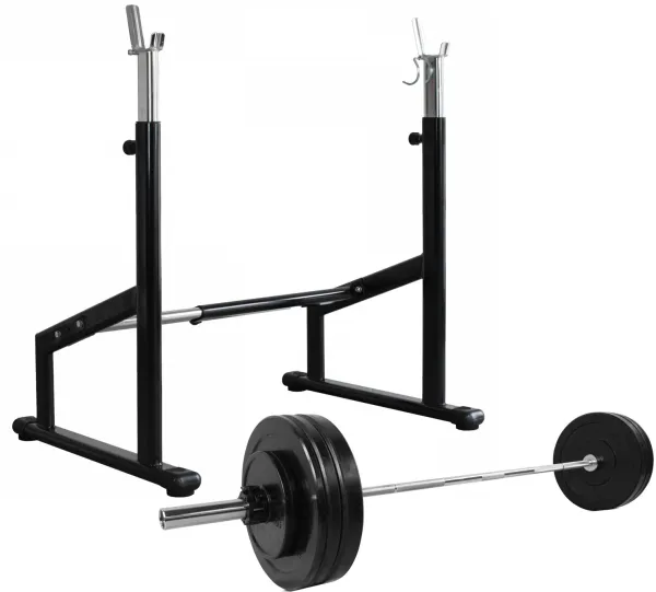 Odin Semi Pro Squat Rack + Vekter & Vektstang (100kg)